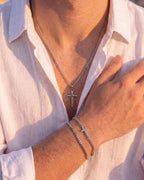 Cross Bracelet | Silver