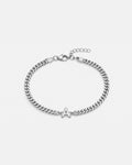 Cuban Bracelet Initial | Silver