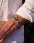 Tennis Bracelet | Emerald Green 14K Gold