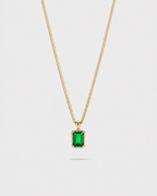 Emerald Pendant Necklace | 1 Carat 18K Gold