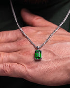 Emerald Pendant Necklace | 2 Carat