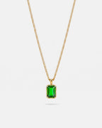 Emerald Pendant Necklace | 1 Carat 18K Gold