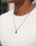 Emerald Pendant Necklace | 1 Carat 18K Gold