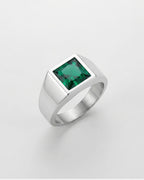 Emerald Ring | Titanium Steel