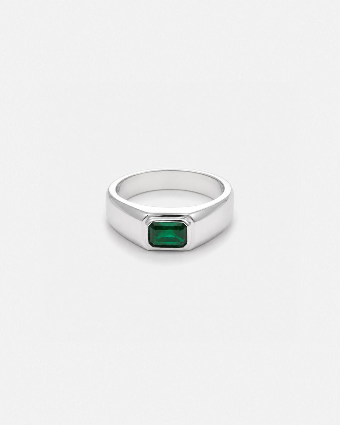 Emerald Ring | 1 Carat 925 Silver