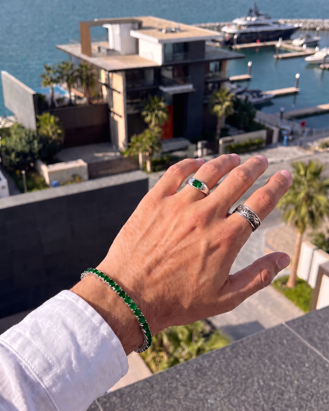 Emerald Ring | 1 Carat 925 Silver
