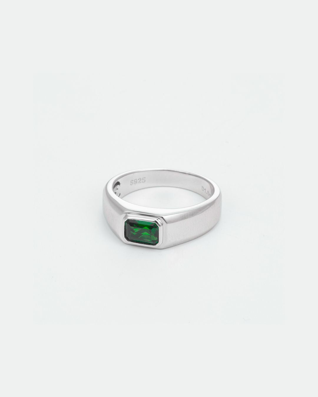 Emerald Ring | 1 Carat 925 Silver