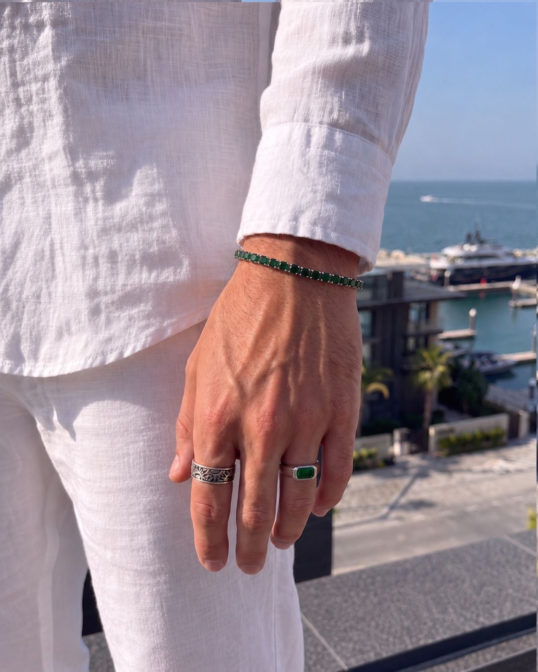 Emerald Ring | 1 Carat 925 Silver