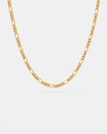 Figaro Necklace in 18K gold plated stainless steel, 3 mm wide