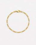 Figaro Bracelet 3mm | 18K Gold