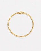 Figaro Bracelet 3mm | 18K Gold