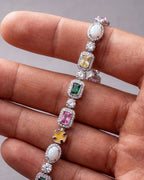 Edelsteinarmband I Silber