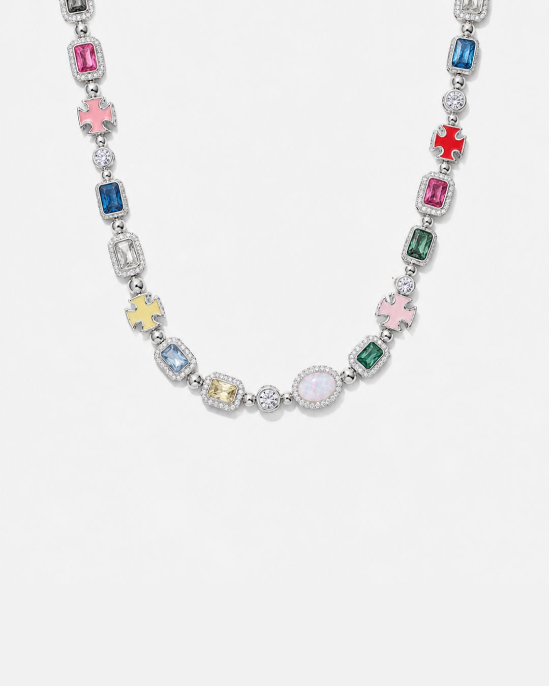 Edelsteinkette I Silber