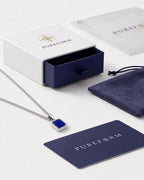 Lapis Lazuli Pendant Necklace | Silver