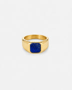 Lapis Lazuli Signet Ring | Gold