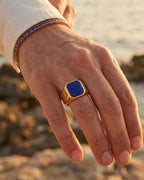 Lapis Lazuli Signet Ring | Gold