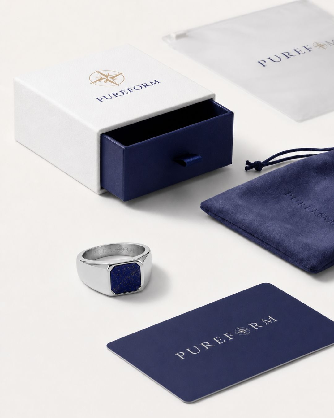Lapis Lazuli Signet Ring | Silver