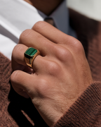 Malachio Ring, vergoldet