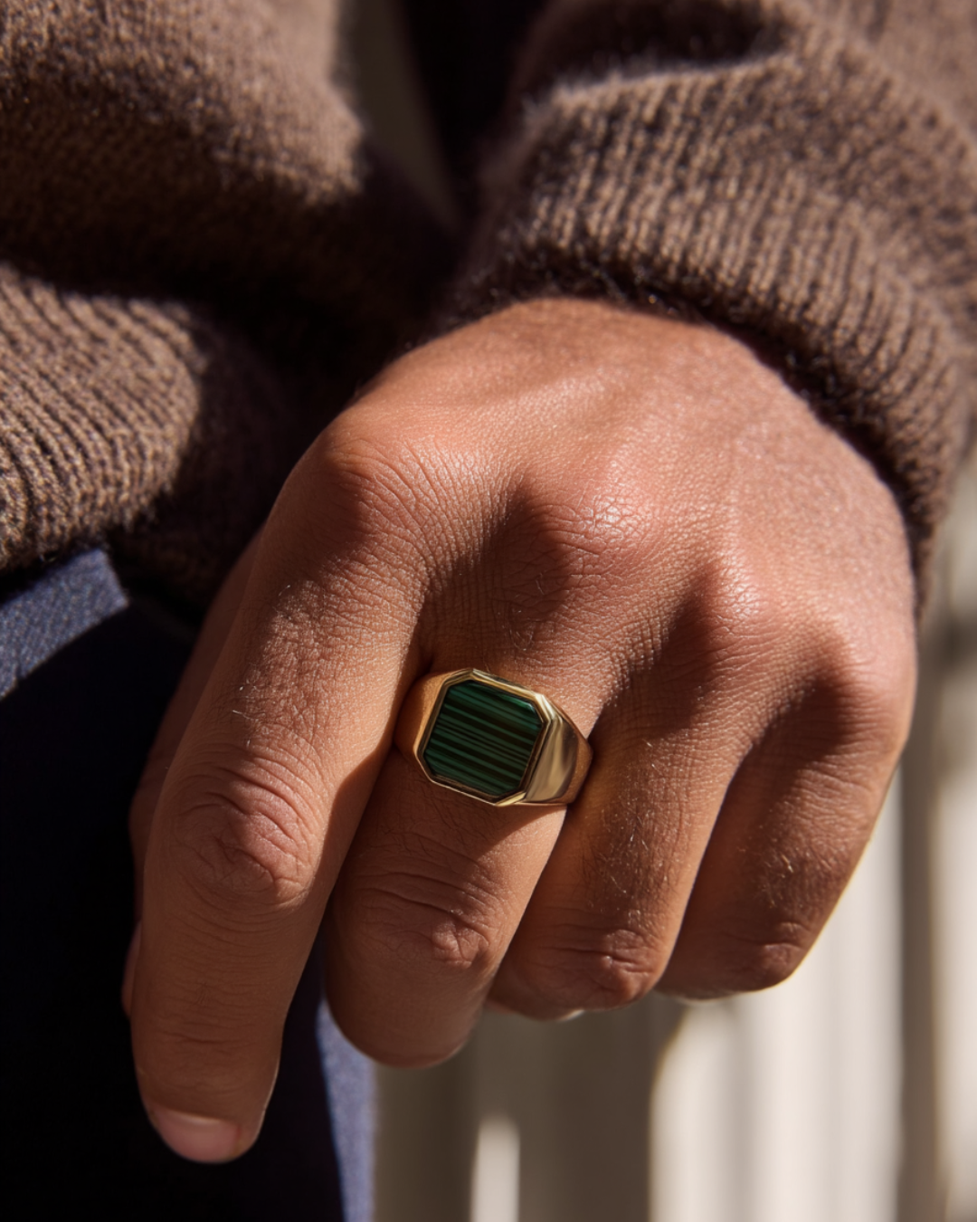 Malachio Ring, vergoldet