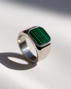Malachio Ring, versilbert