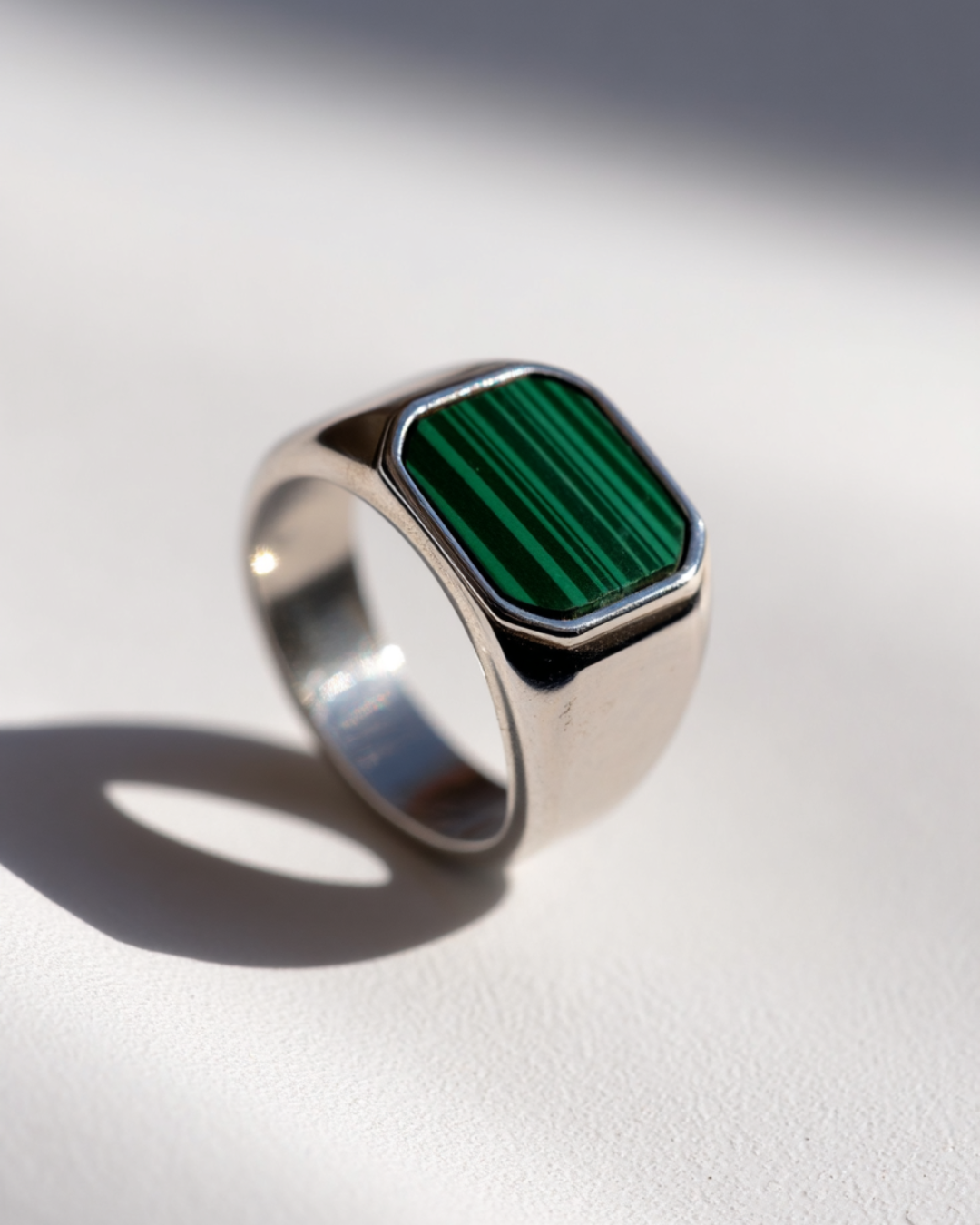 Malachio Ring, versilbert