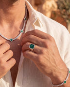 Malachio Ring, versilbert