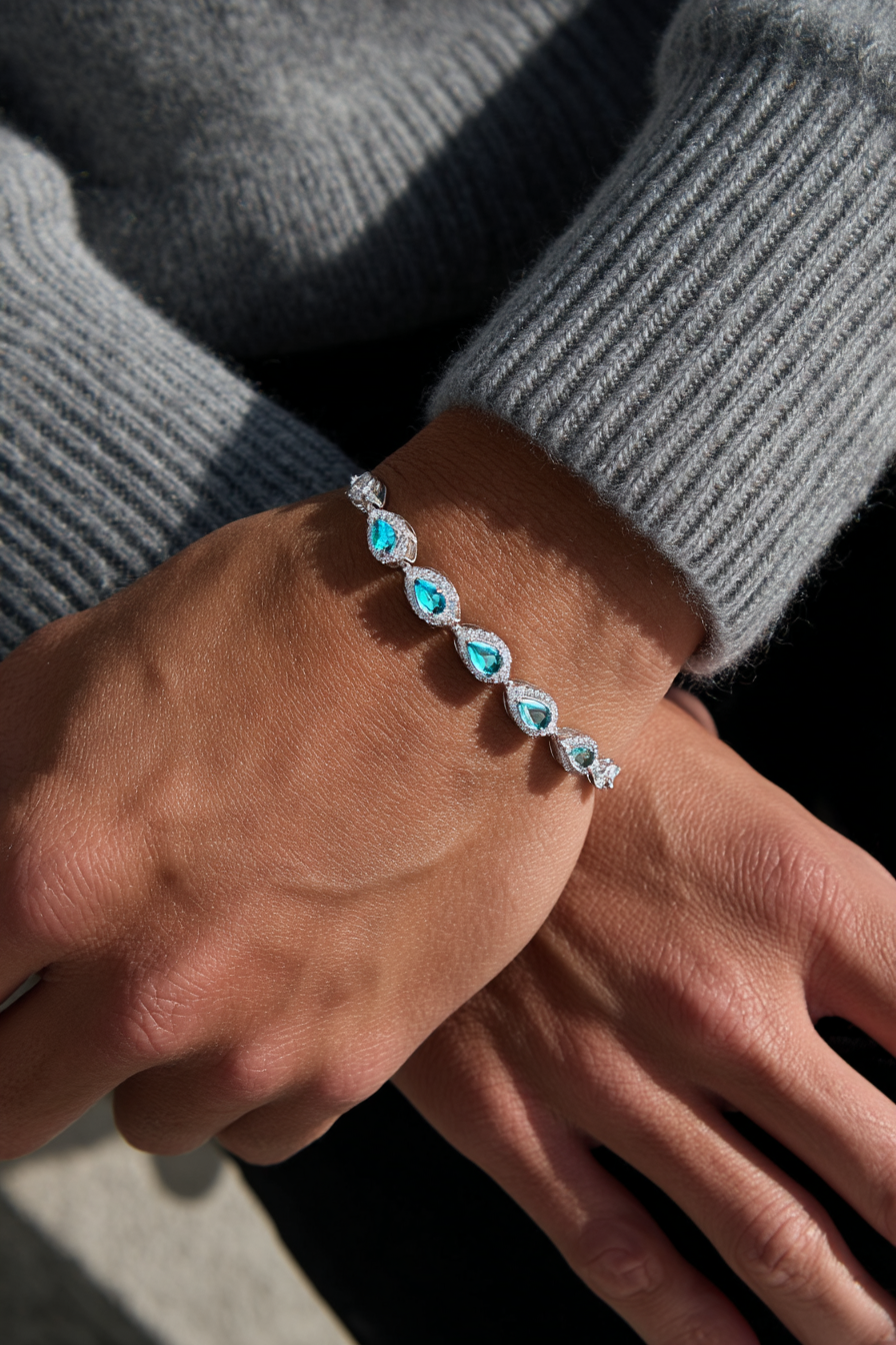 Teardrop Bracelet Turquoise