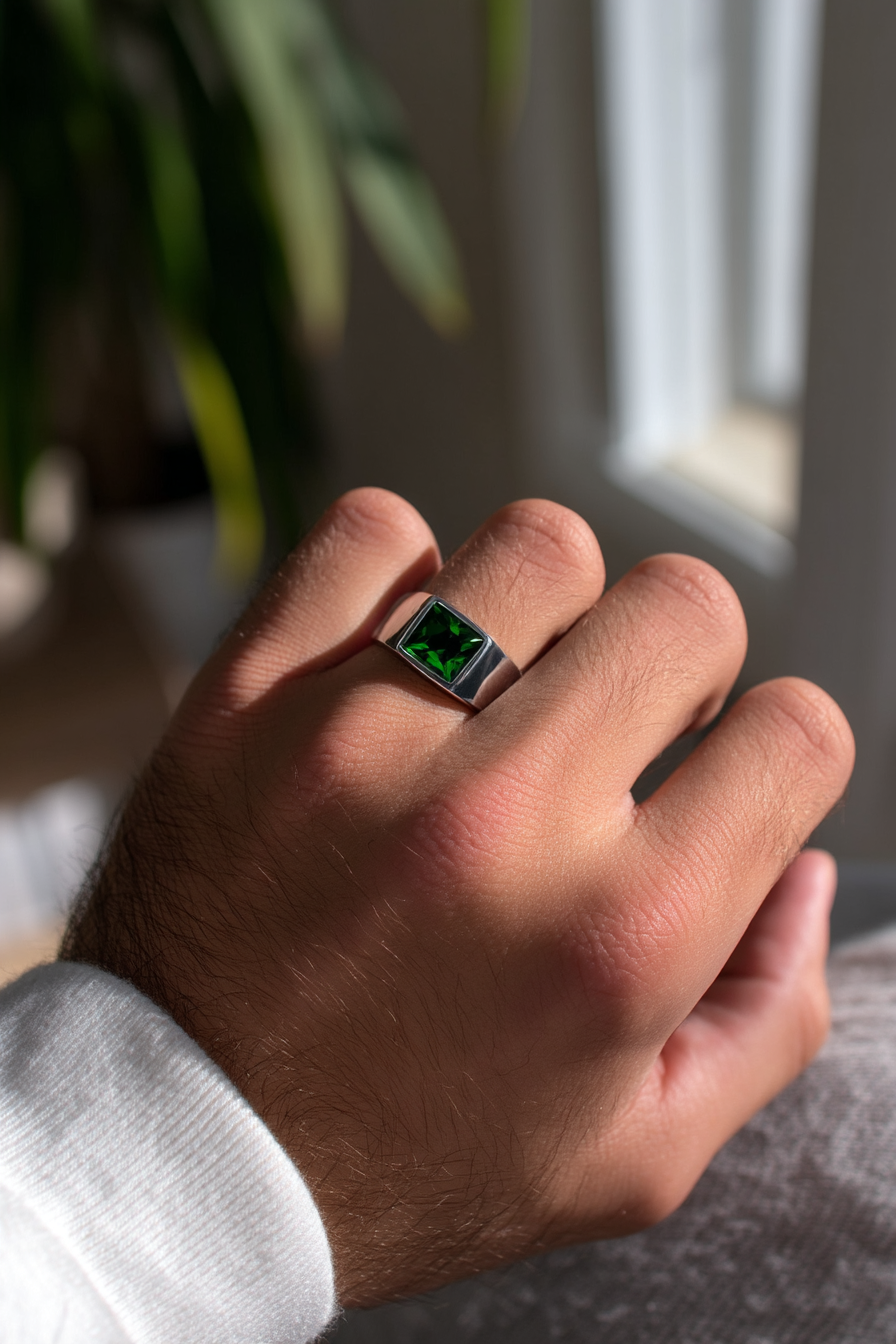 Astra Ring Emerald green