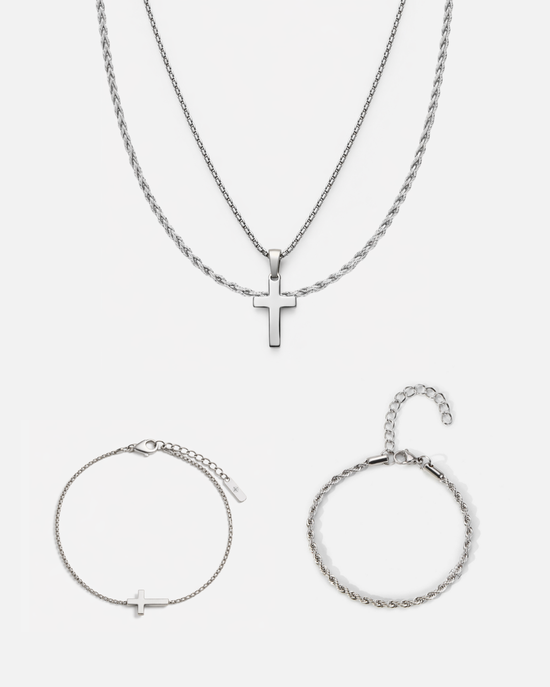 Minimal Cross x Tresse Acier Bundle I Silver