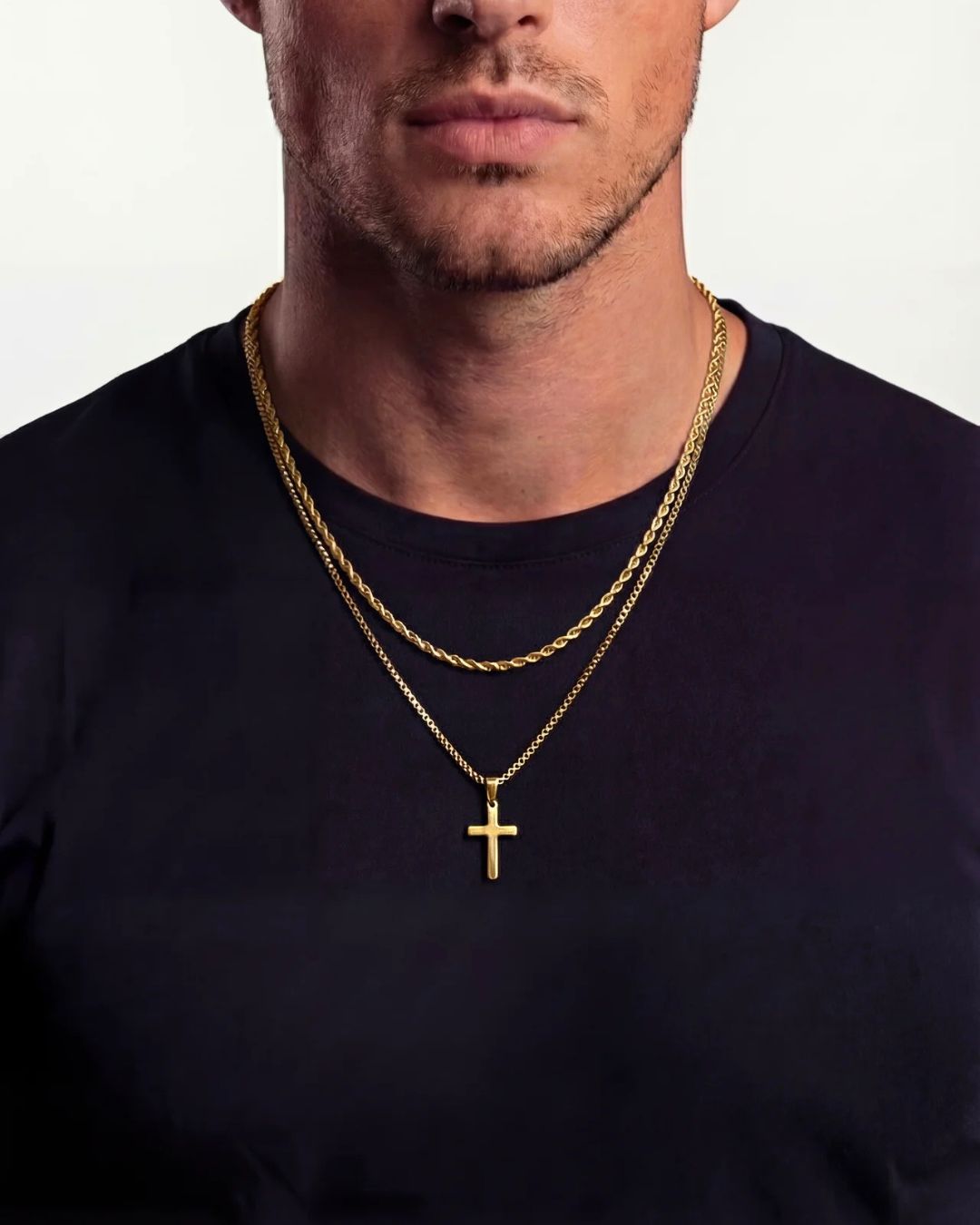 Minimal Cross x Tresse Acier Bundle I Gold