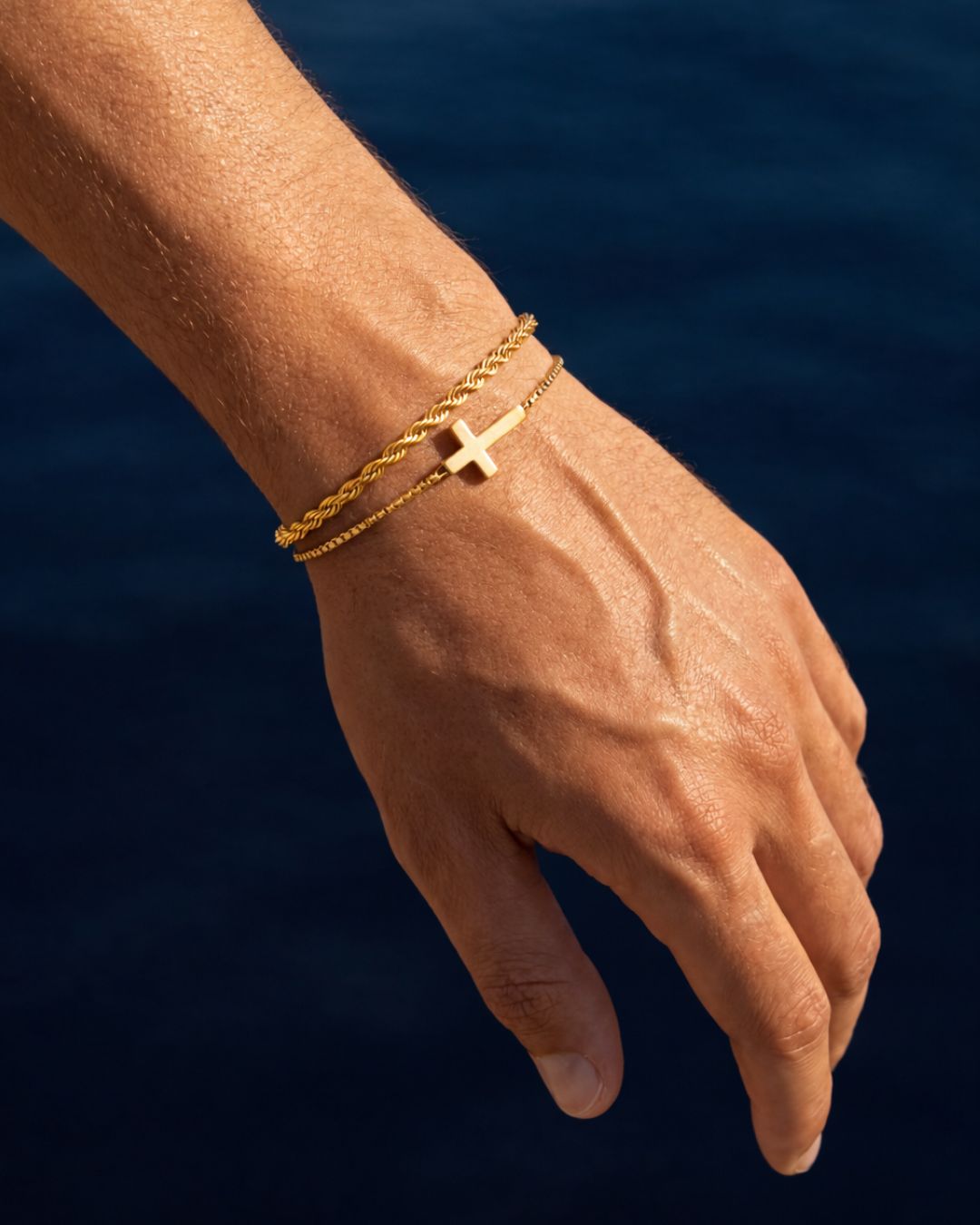 Minimal Cross x Tresse Acier Bundle I Gold