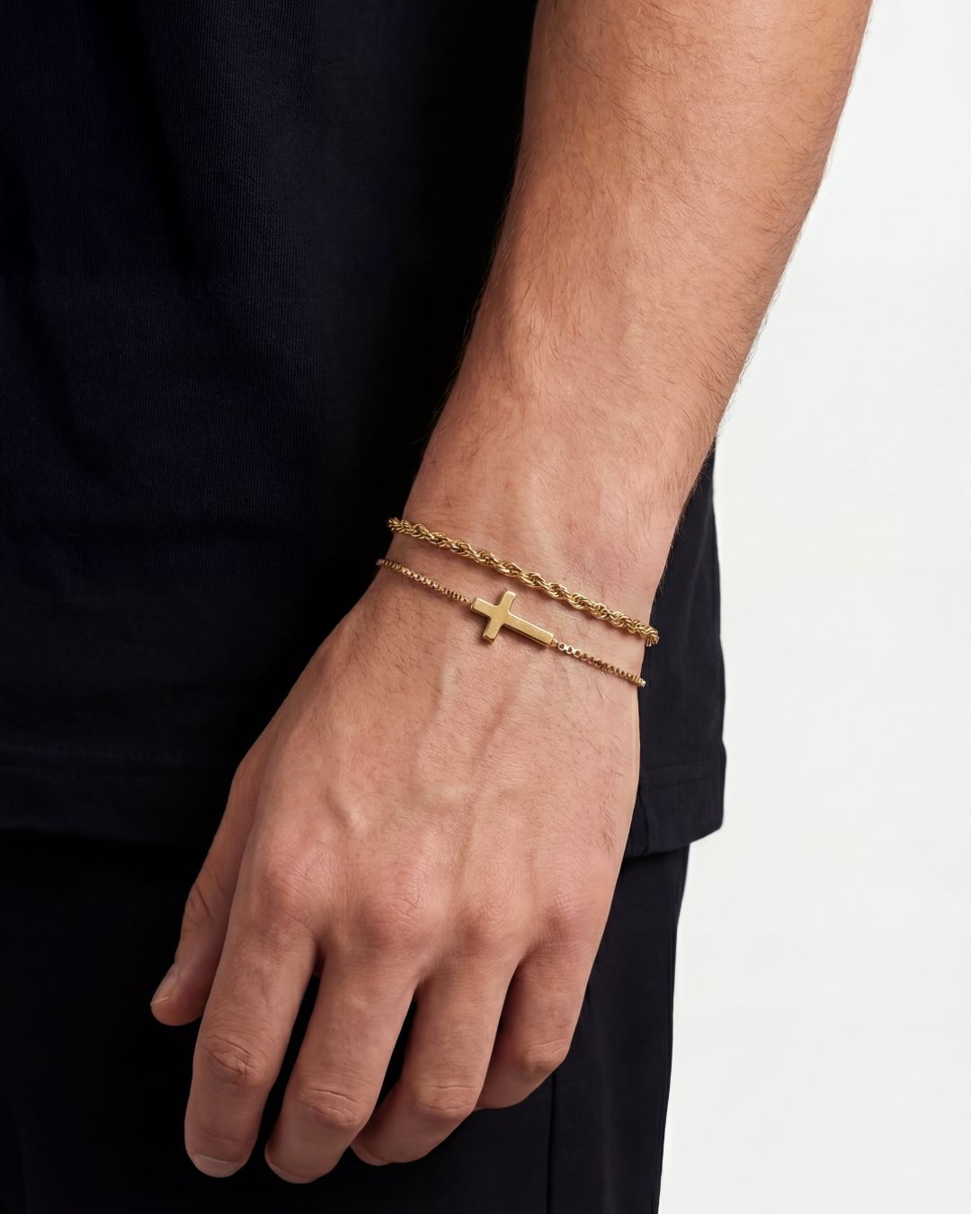 Minimal Cross x Tresse Acier Bundle I Gold