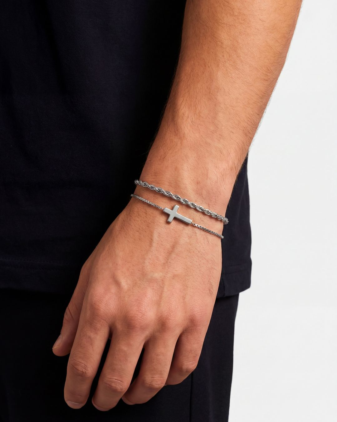 Minimal Cross x Tresse Acier Bundle I Silver