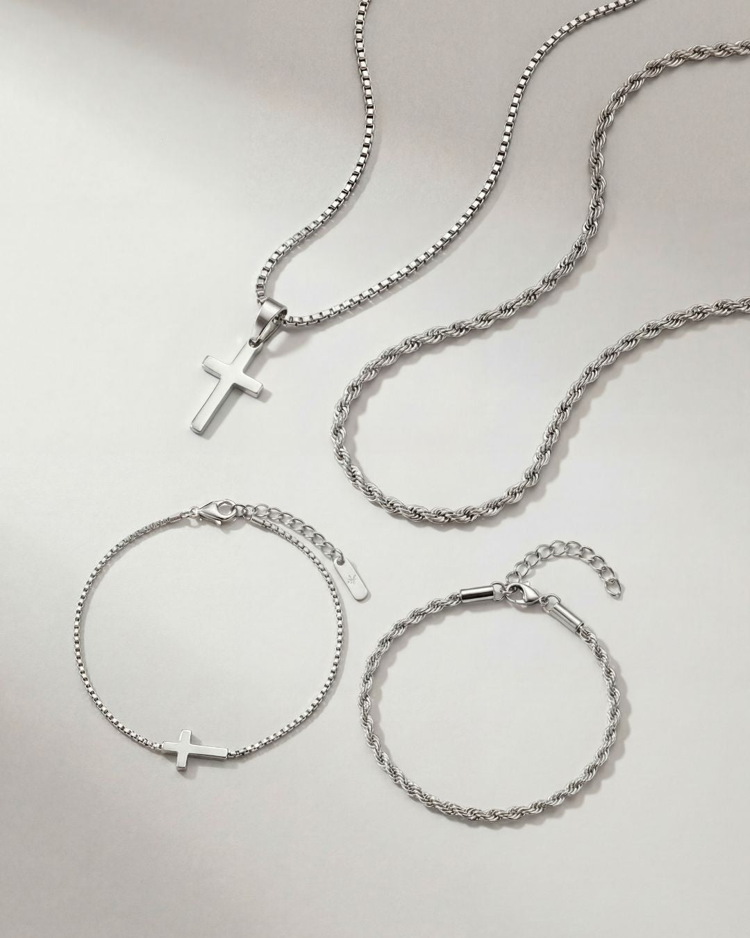 Minimal Cross x Tresse Acier Bundle I Silver