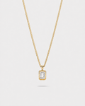 Moissanite Pendant Necklace | 1 Carat 18K Gold
