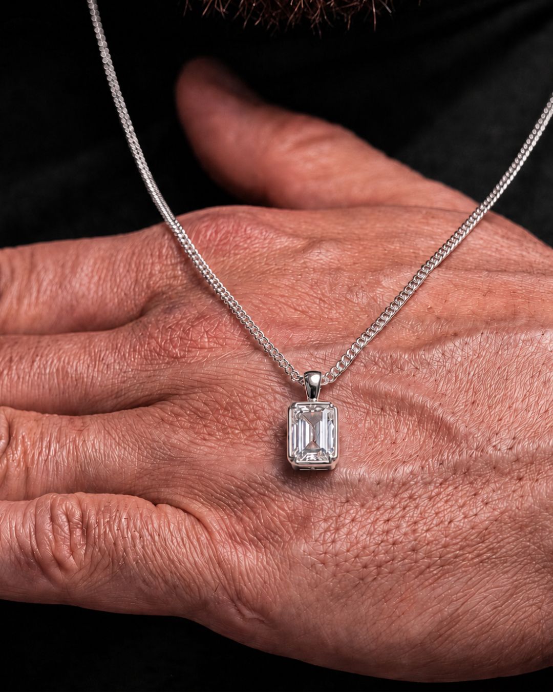 Moissanite Pendant Necklace | 1 Carat