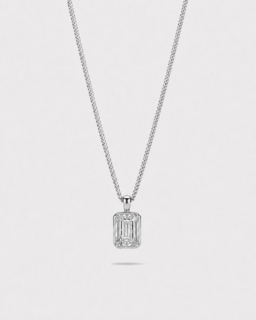 Moissanite Pendant Necklace | 2 Carat