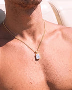 Moissanite Pendant Necklace | 2 Carat 18K Gold