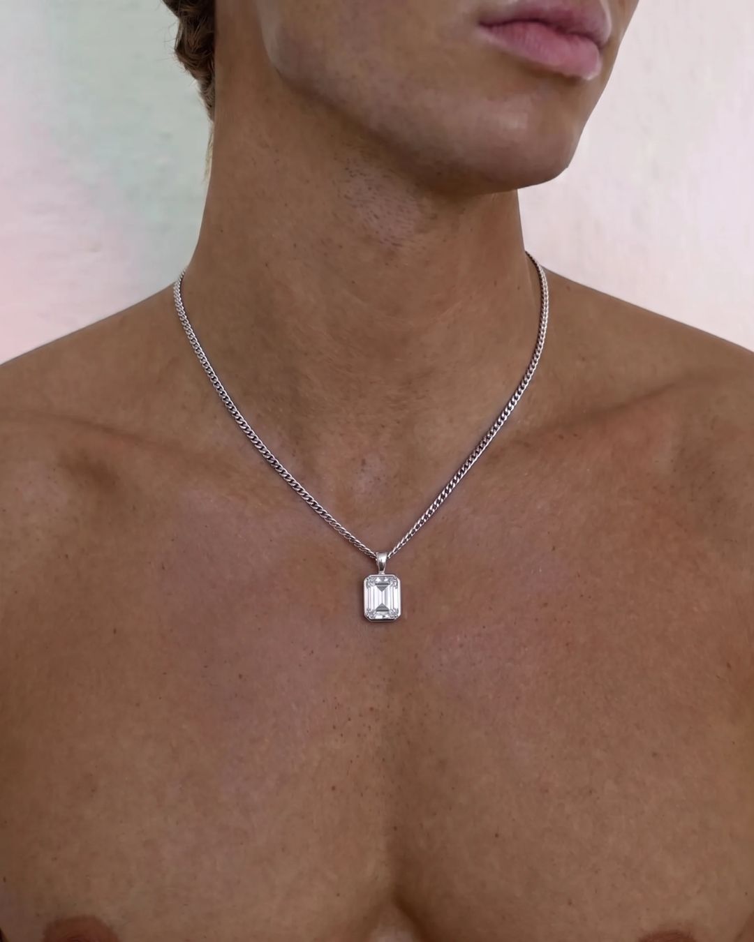 Moissanite Pendant Necklace | 2 Carat