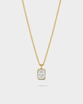 Moissanite Pendant Necklace | 1 Carat 18K Gold