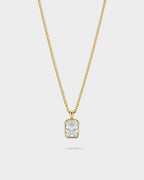 Moissanite Pendant Necklace | 1 Carat 18K Gold