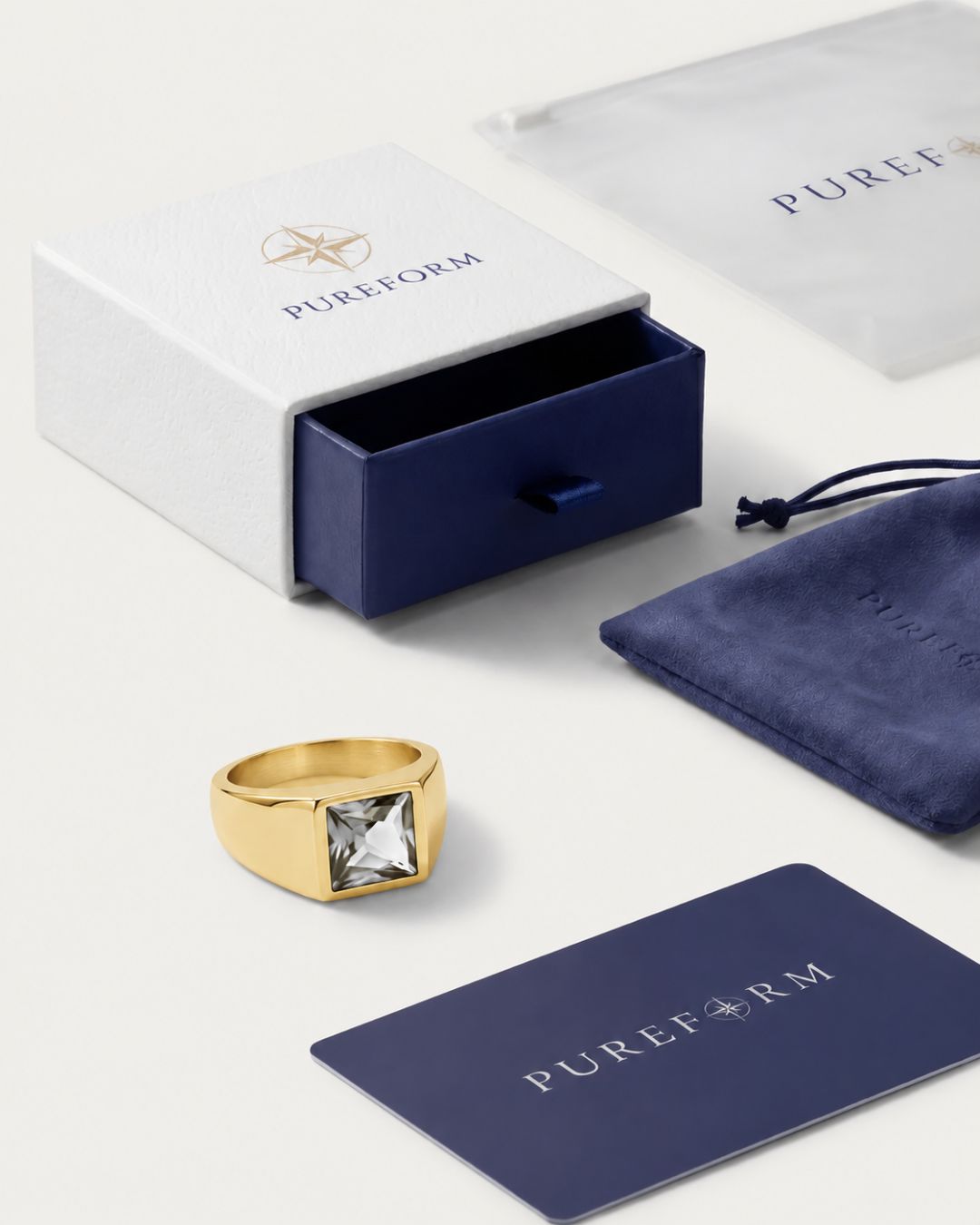 Moissanite Ring | Gold
