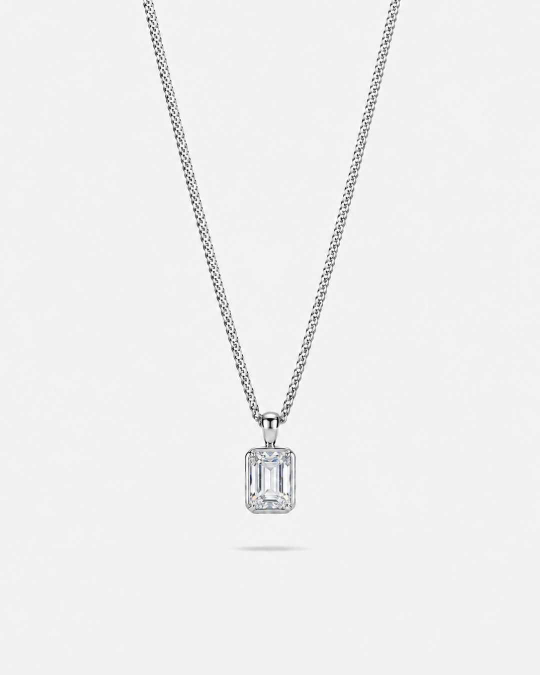 Moissanite Pendant Necklace | 2 Carat