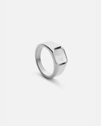 Medianoche Ring Perlmutt versilbert