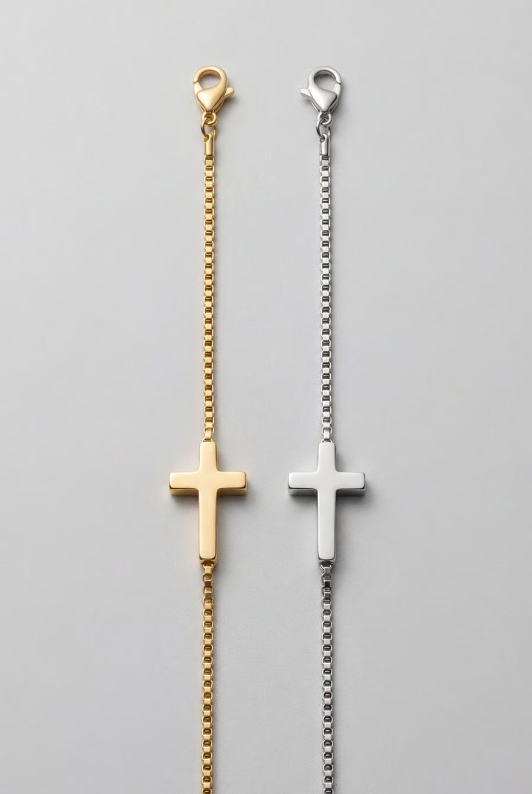 Minimal Cross Bracelet | Stainless steel