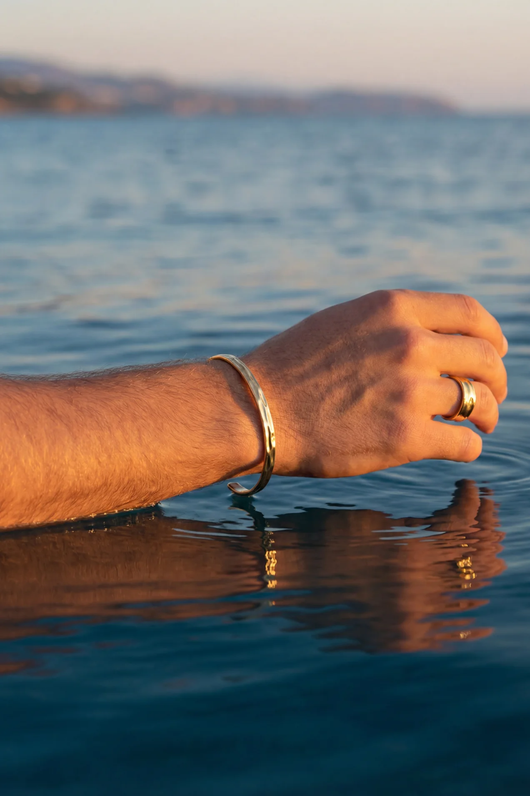 18K Gold Plated Ocean Ring