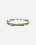 Peridot Tennis Bracelet | Silver
