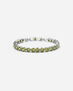 Peridot Tennis Bracelet | Silver