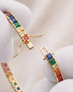 Tennis Bracelet | Rainbow 18K Gold