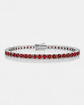 Rubis Éclat Bracelet | Red Moissanite